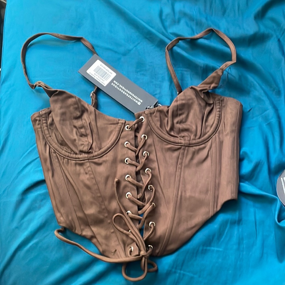 Bustier size small chocolate color